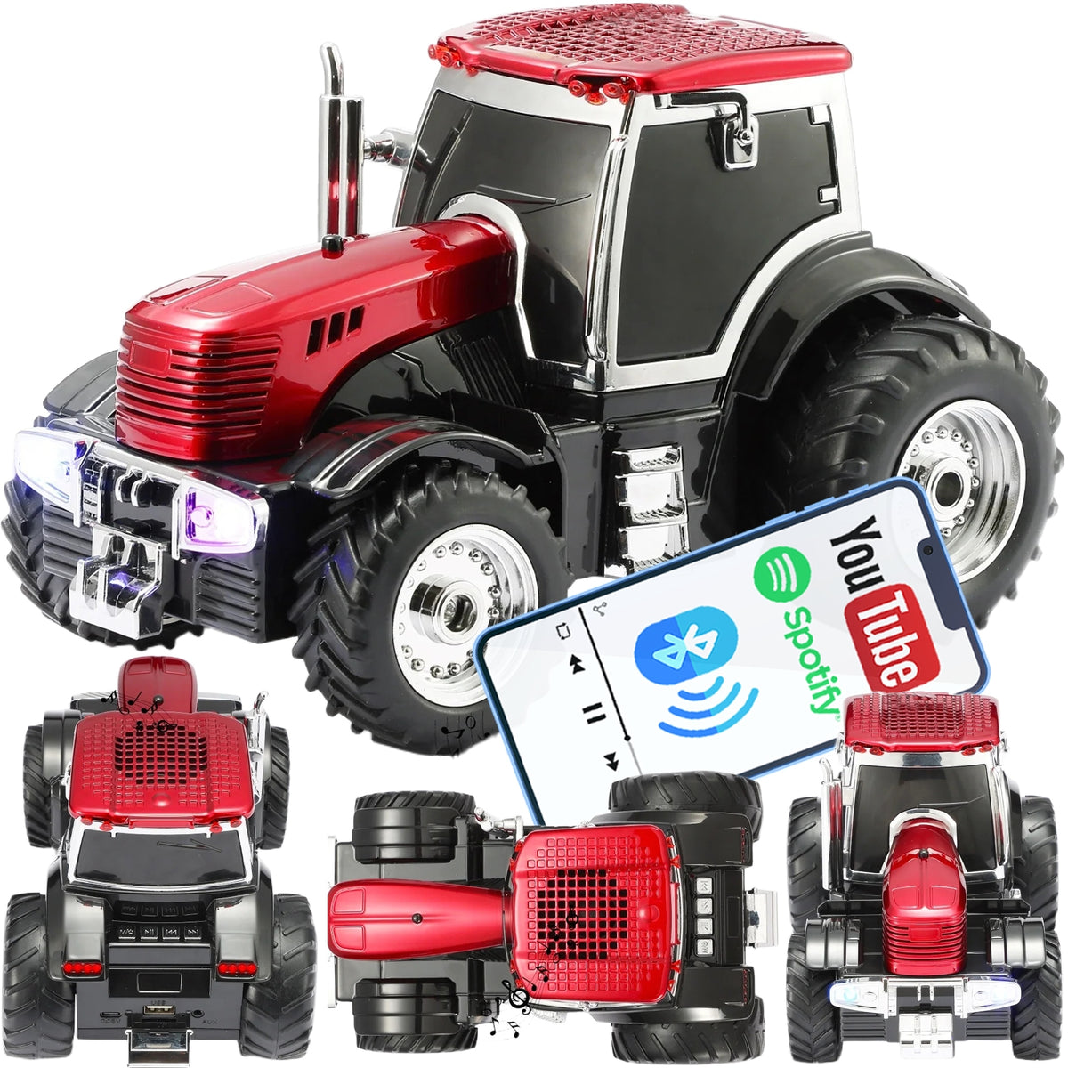 TRACTOR WITH BUILT-IN SPEAKER TRACTOR ILLUMINATION LED LARGE TOY XXL