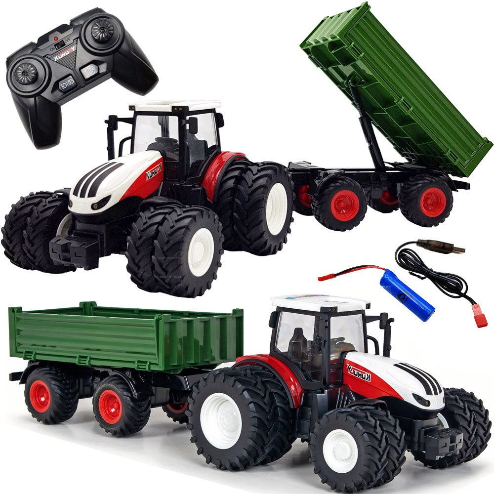 TRACTOR WITH TRAILER remote controlled on REMOTE CONTROL