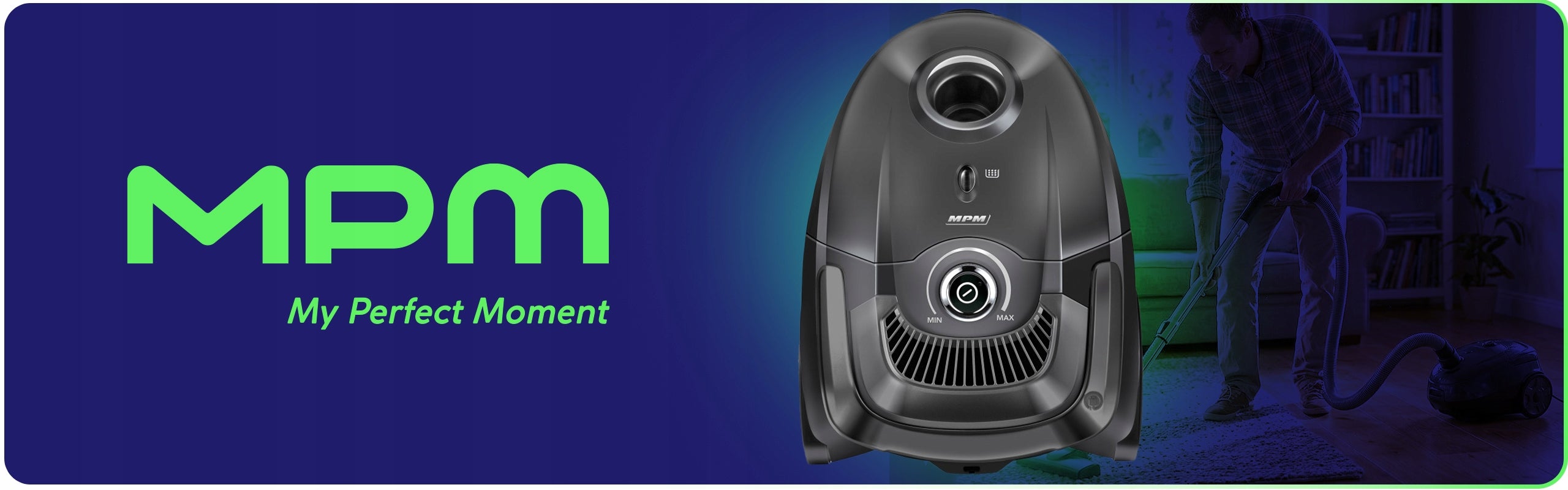 TRADITIONAL BAGGED VACUUM CLEANER MPM MOD-52 INDUSTRIAL POWERFUL 850W HEPA Packaging status original