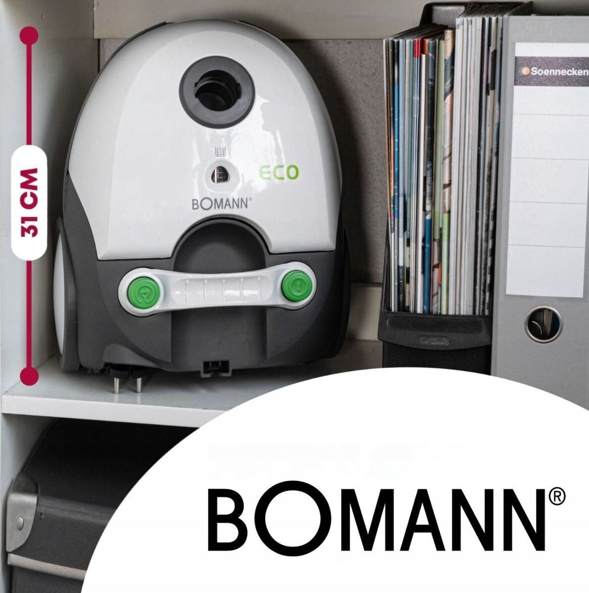 TRADITIONAL BAGGED VACUUM CLEANER WITH HEPA FILTER + TIPS BOMANN BS 9019 CB N Manufacturer code 690195