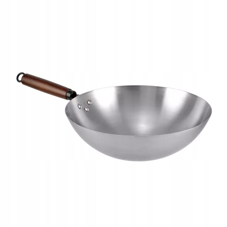 TRADITIONAL CHINESE WOK STEEL THICK 1,3 mm Perfect Home PAN 32 cm Packaging status original