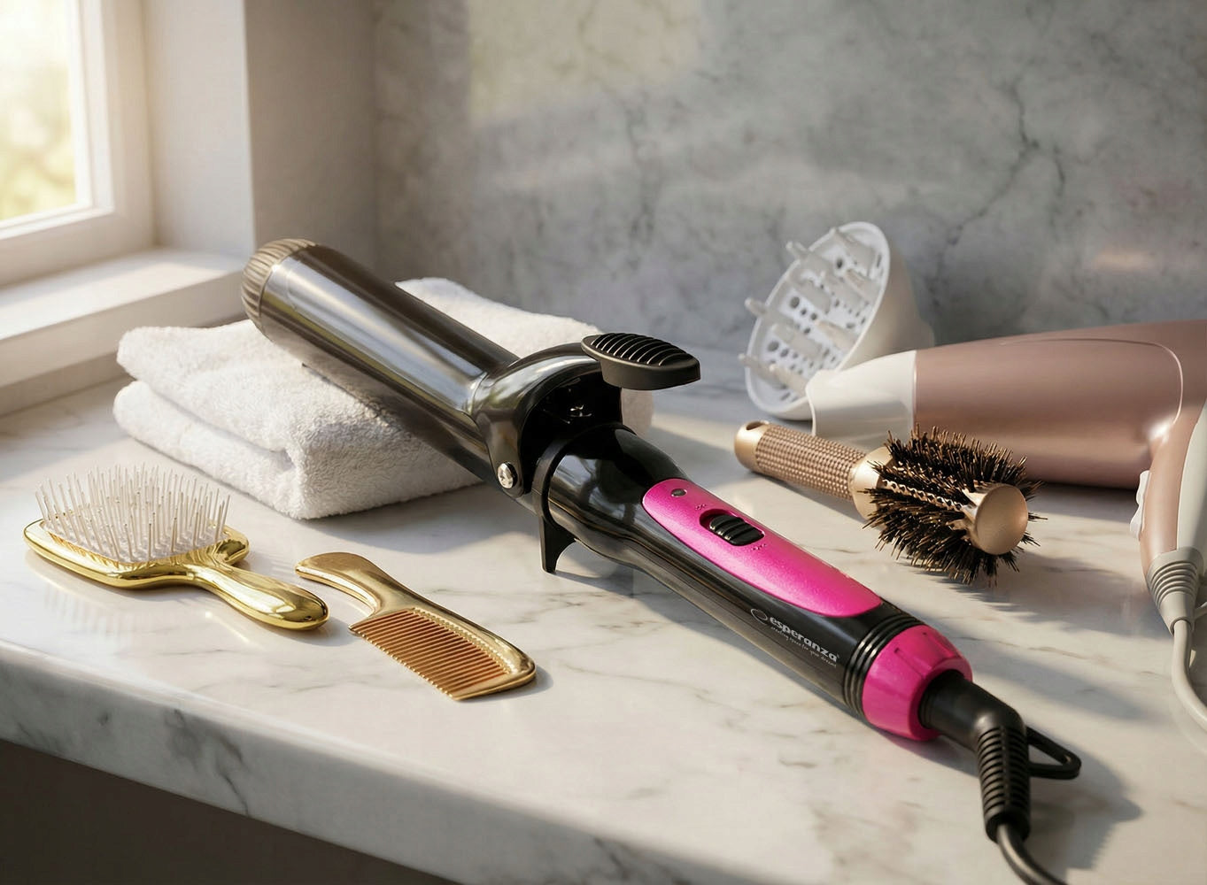 TRADITIONAL CURLING IRON FOR CURLING CURLS CERAMIC CURLS 38MM Manufacturer code 197862382