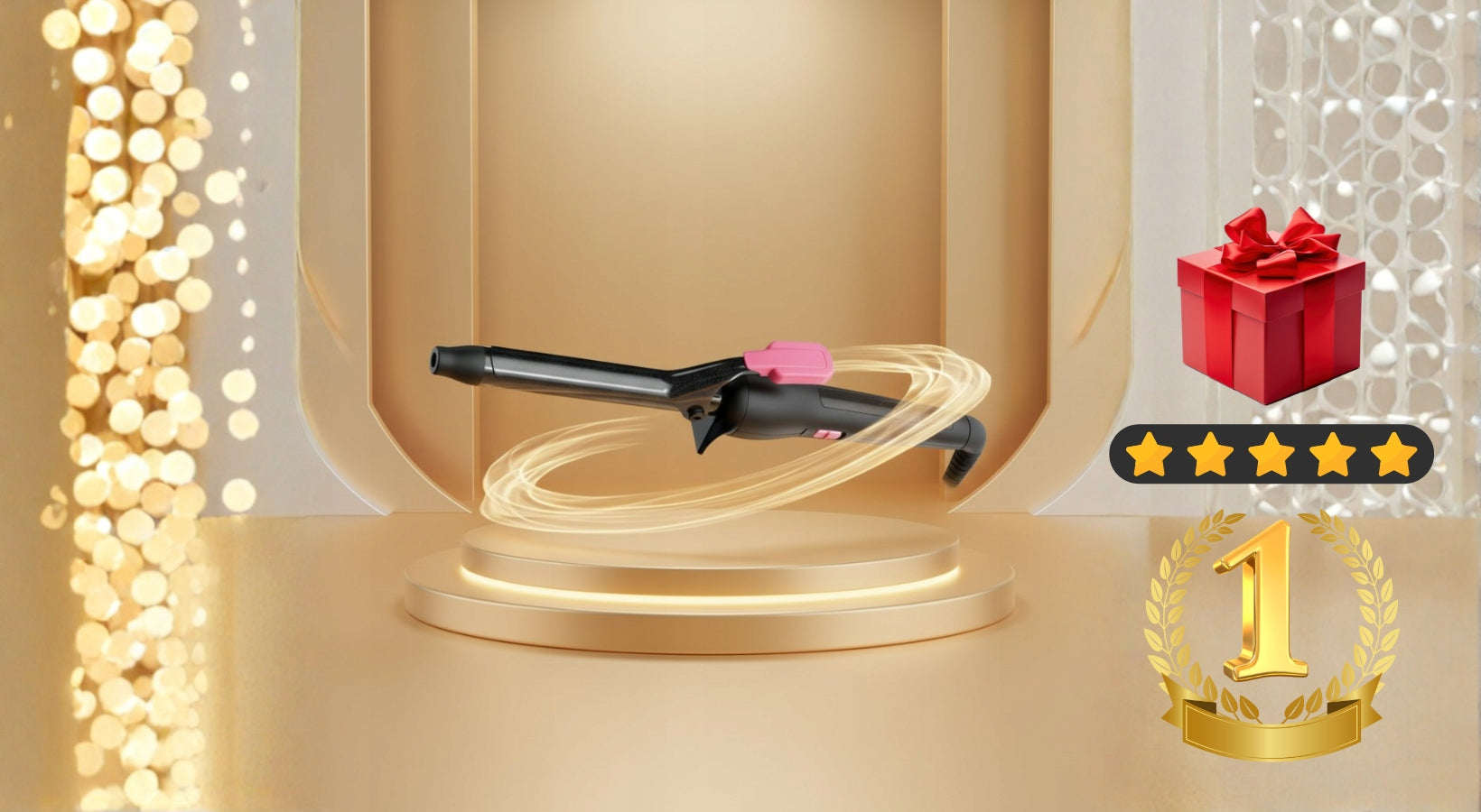 TRADITIONAL CURLING IRON REMINGTON FOR WOMEN'S HAIR WAVING +FREEBIE Packaging status original