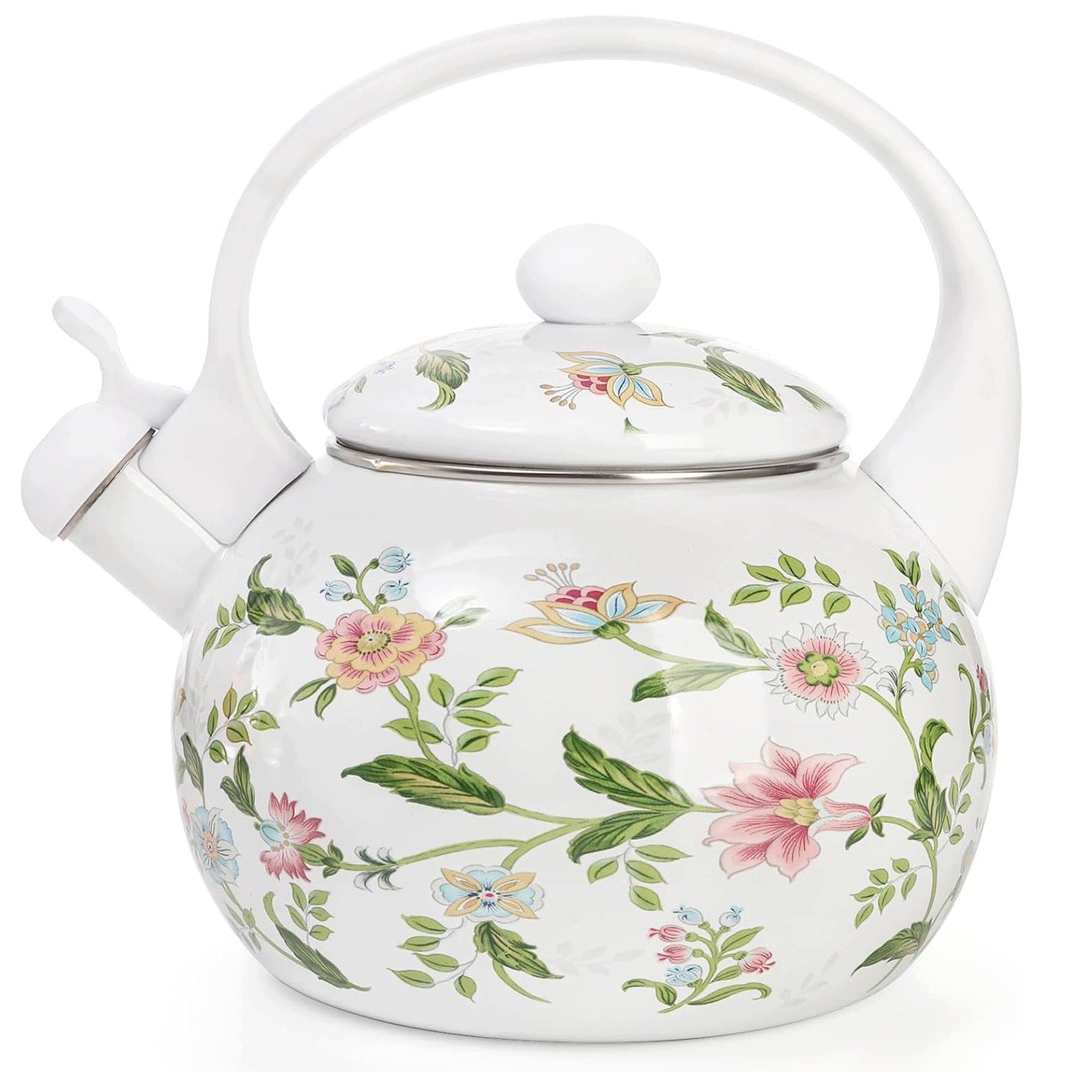 TRADITIONAL KETTLE 2,2 L ENAMELLED GAS INDUCTION STAINLESS STEEL WHITE Manufacturer code 6002357-B