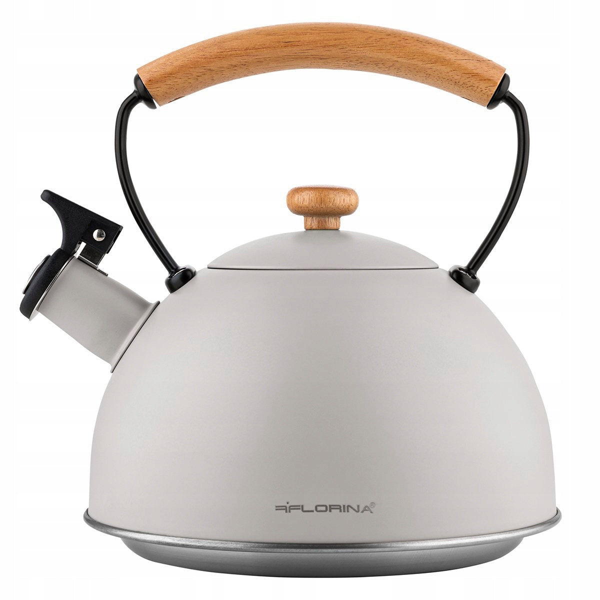 TRADITIONAL KETTLE Large Stainless Steel teapot Nature Line Grey 2,3L Induction