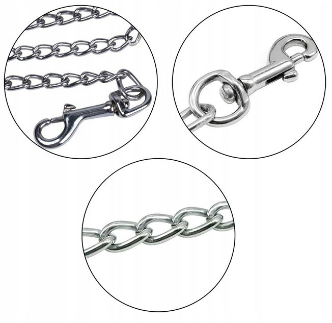 TRADITIONAL LEASH FOR A LARGE DOG, STRONG CHAIN, THICK, HEAVY CHAIN, 1.1 m Manufacturer code SL1