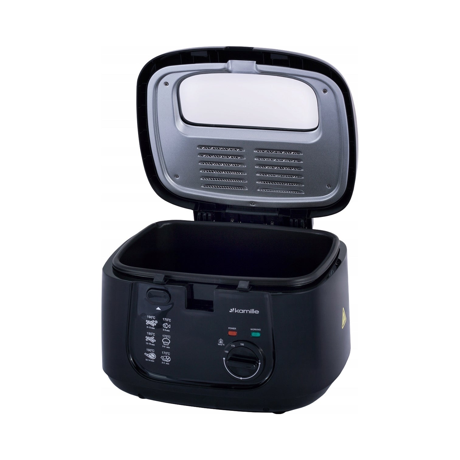 TRADITIONAL OIL AIRFRYER BLACK COMPACT POWERFUL 1800W 2.5L Packaging status original