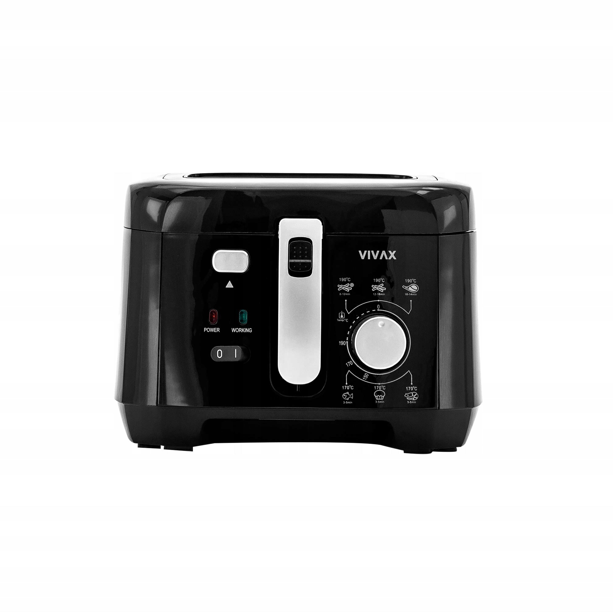 TRADITIONAL OIL AIRFRYER VIVAX DF-1800B BLACK 1800W 2.5L Manufacturer code 02356260