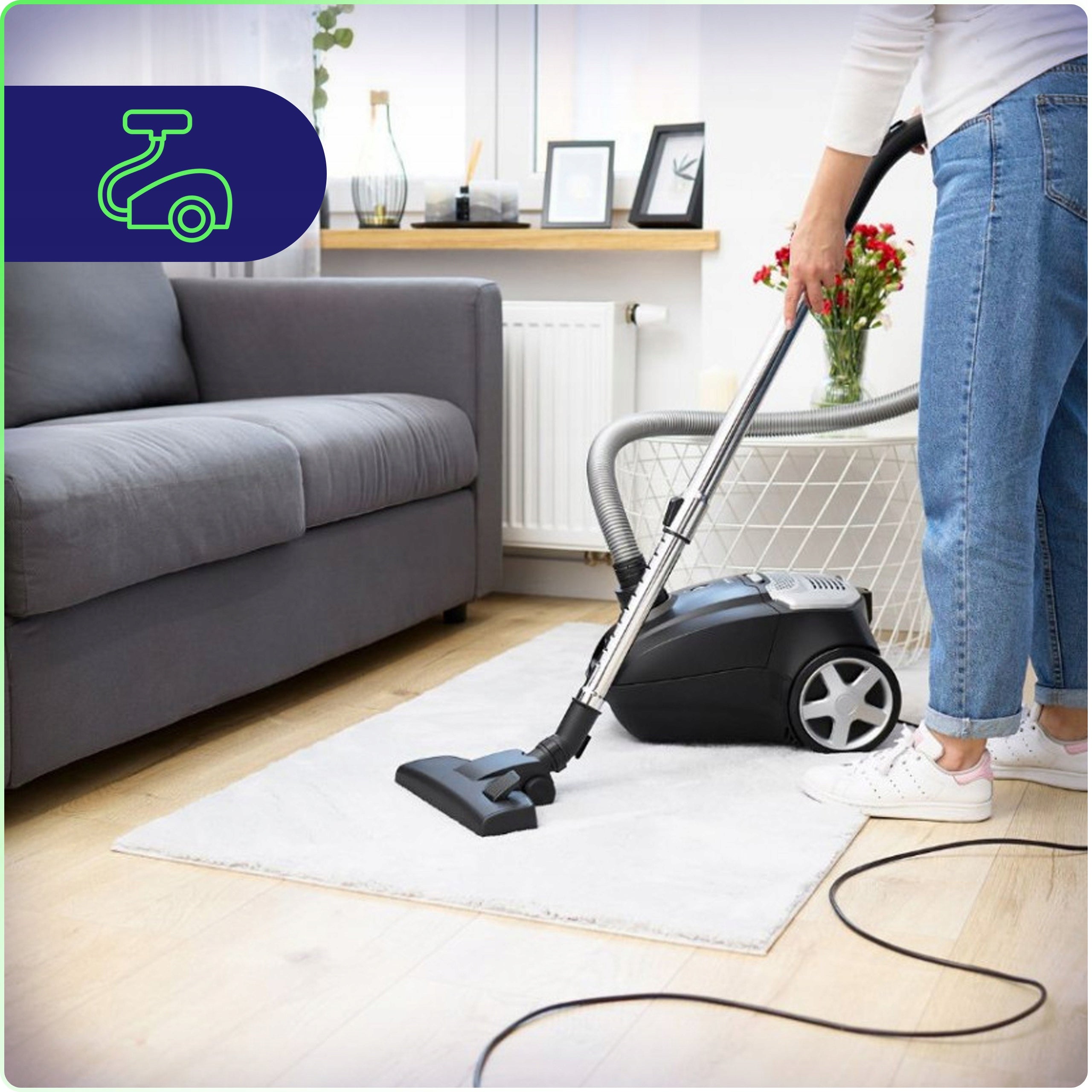 TRADITIONAL VACUUM CLEANER MPM MOD-54 BAG STRONG 850W HEPA13 INDUSTRIAL Manufacturer code MOD-54
