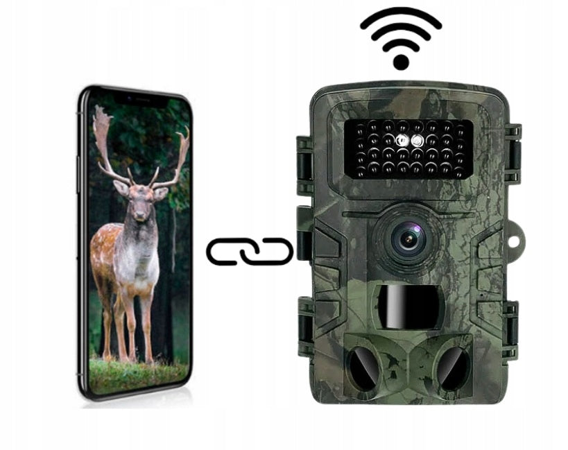 TRAIL CAMERA 4K 60MP HUNTING FOREST CAMERA WATERPROOF WIFI APP Packaging status original