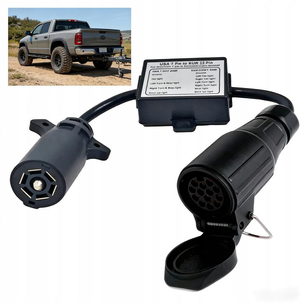 TRAILER ADAPTER 7 TO 13PIN LIGHT CABLE SEPARATION REAR Kind 7 PIN 13 PIN
