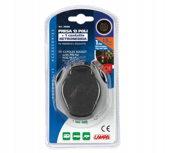 TRAILER SOCKET 13 PIN NEW TRAILERS Manufacturer Lampa