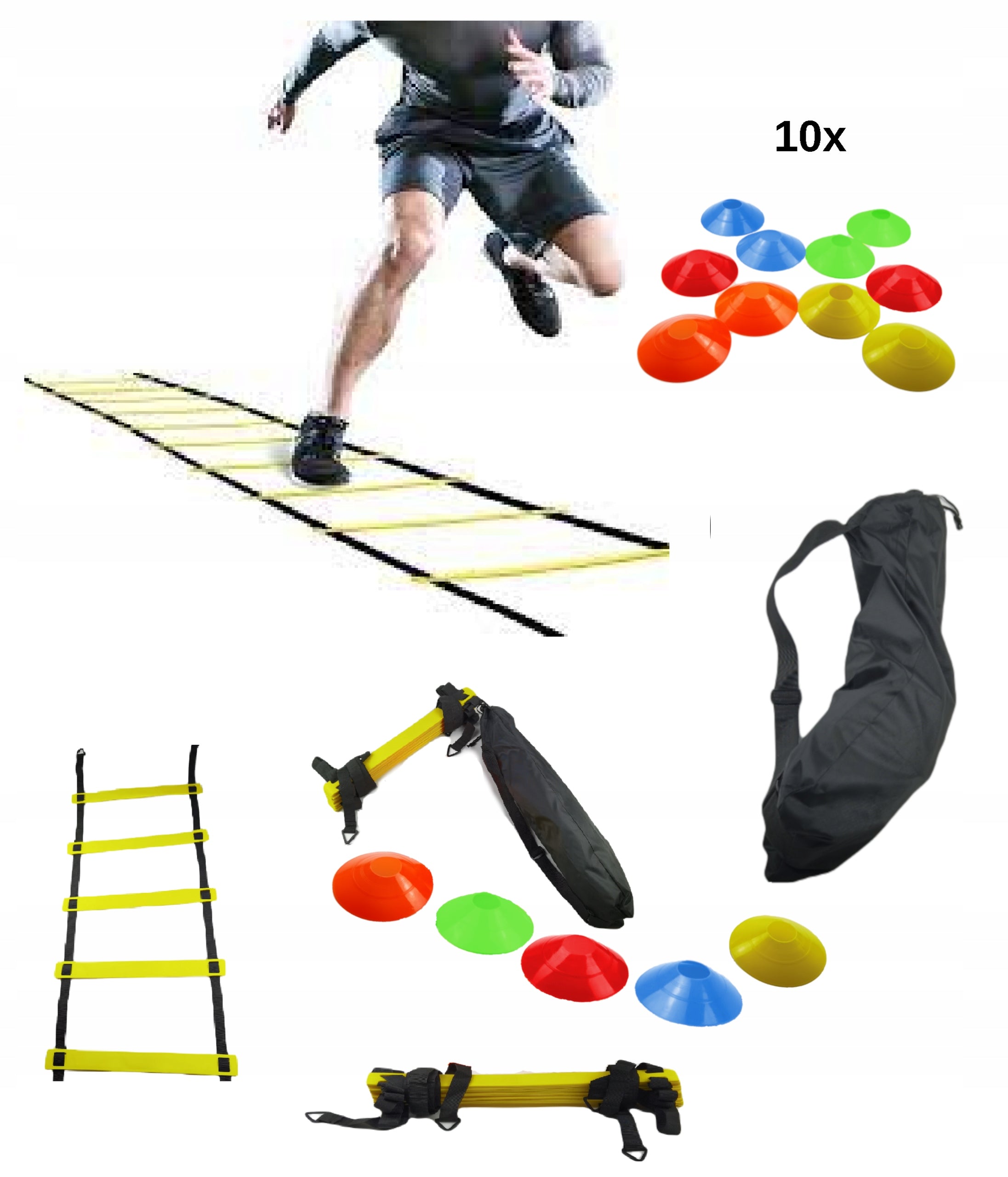 TRAINING AGILITY LADDER 6m FREEBIE CONES COORDINATION