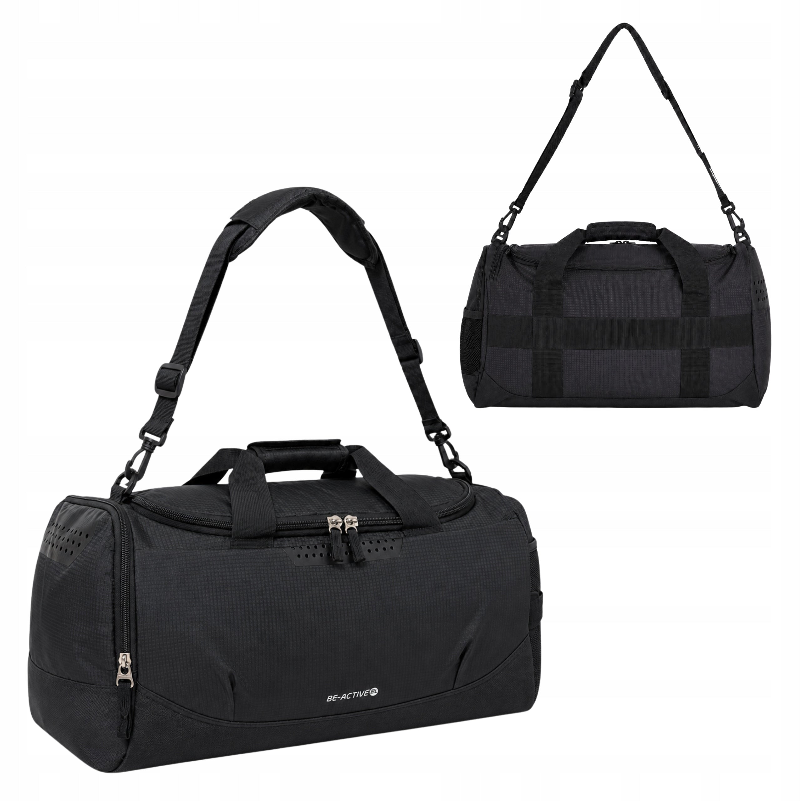 TRAINING BAG SPORTS TRAVEL ARM 30L BLACK GYM FITNESS LUGGAGE