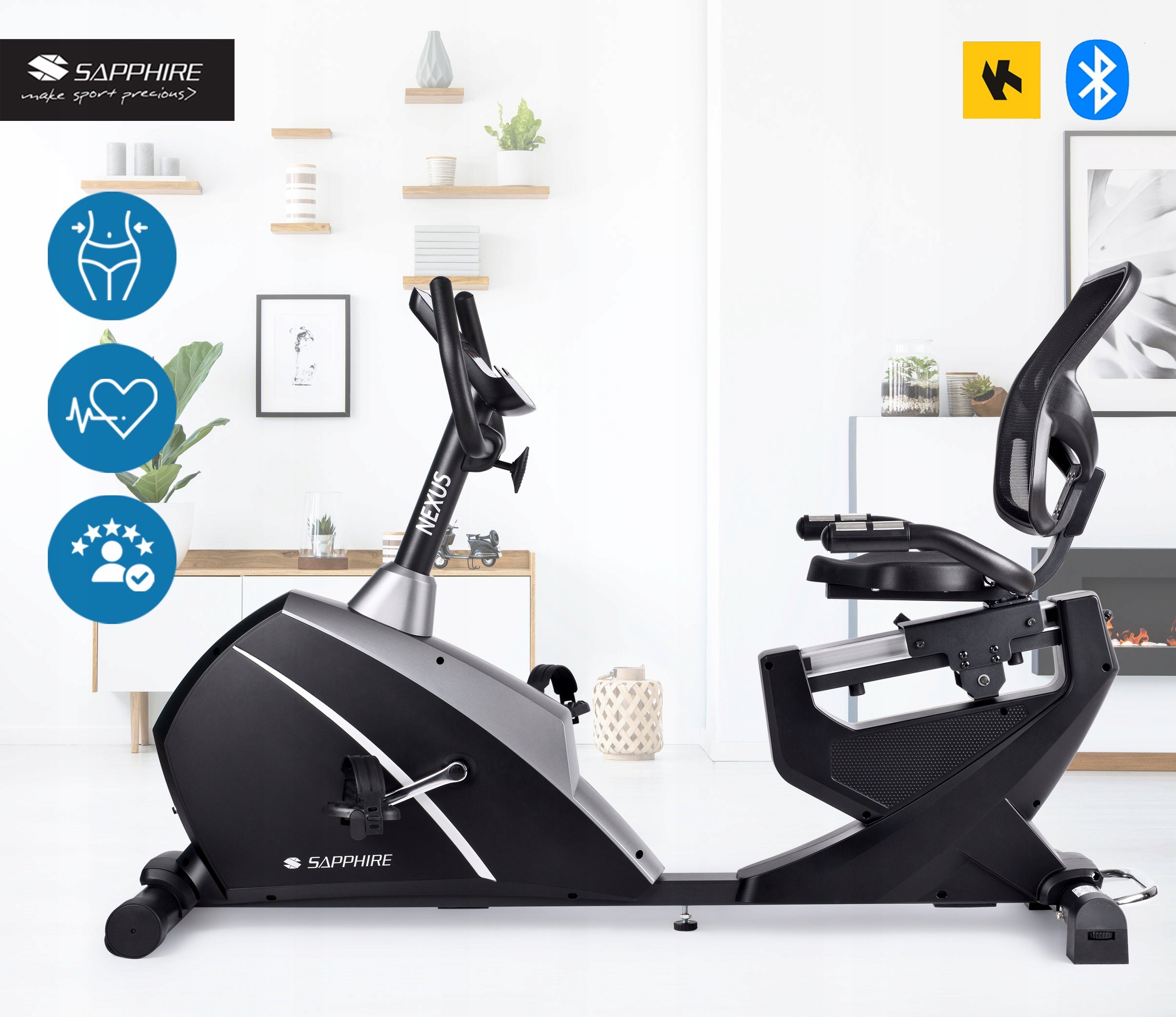 TRAINING BIKE HORIZONTAL SG NEXUS ELECTROMAGNETIC STATIONARY BIKE Packaging status original