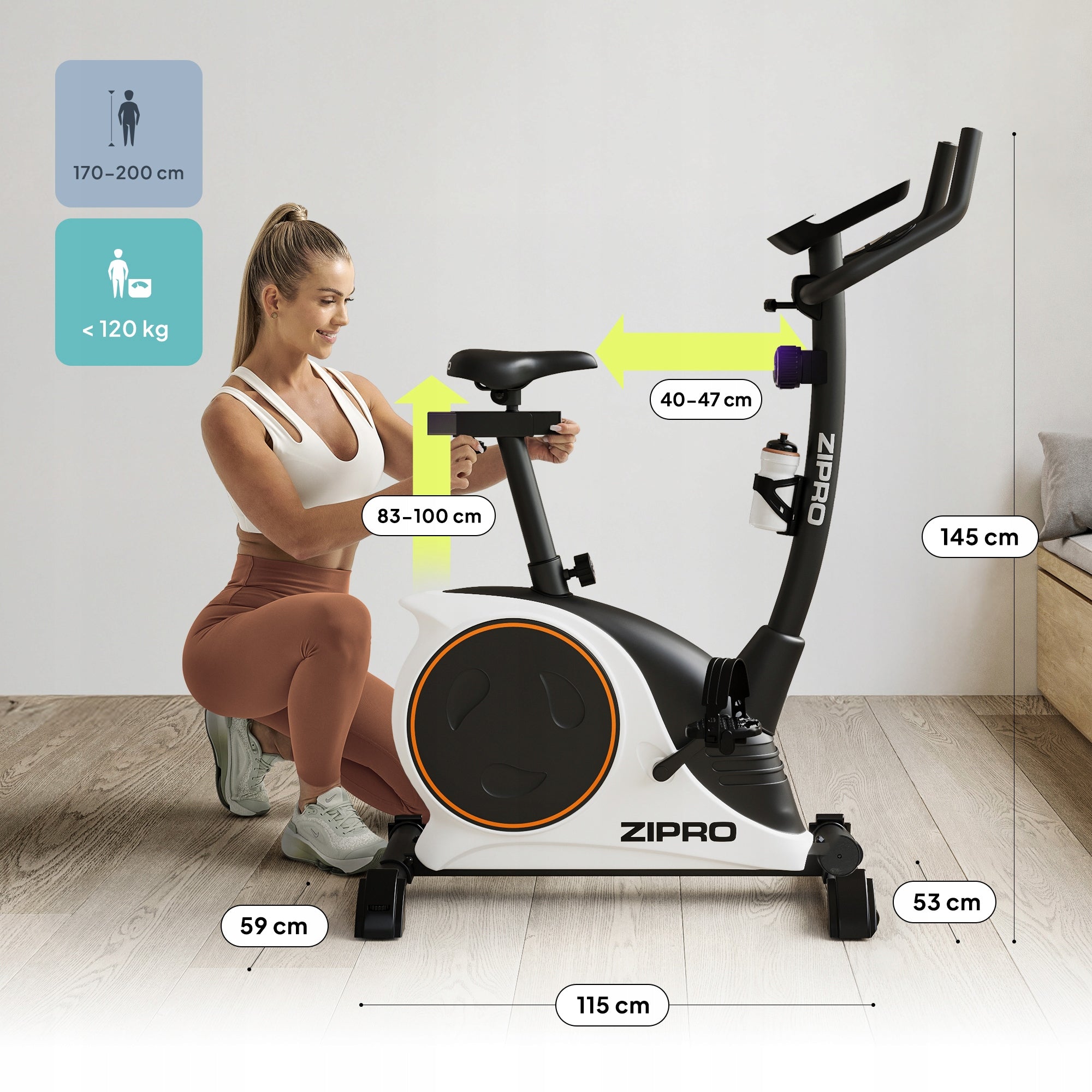 TRAINING BIKE Magnetic stationary bike NITRO RS - ZIPRO Manufacturer code 5304090