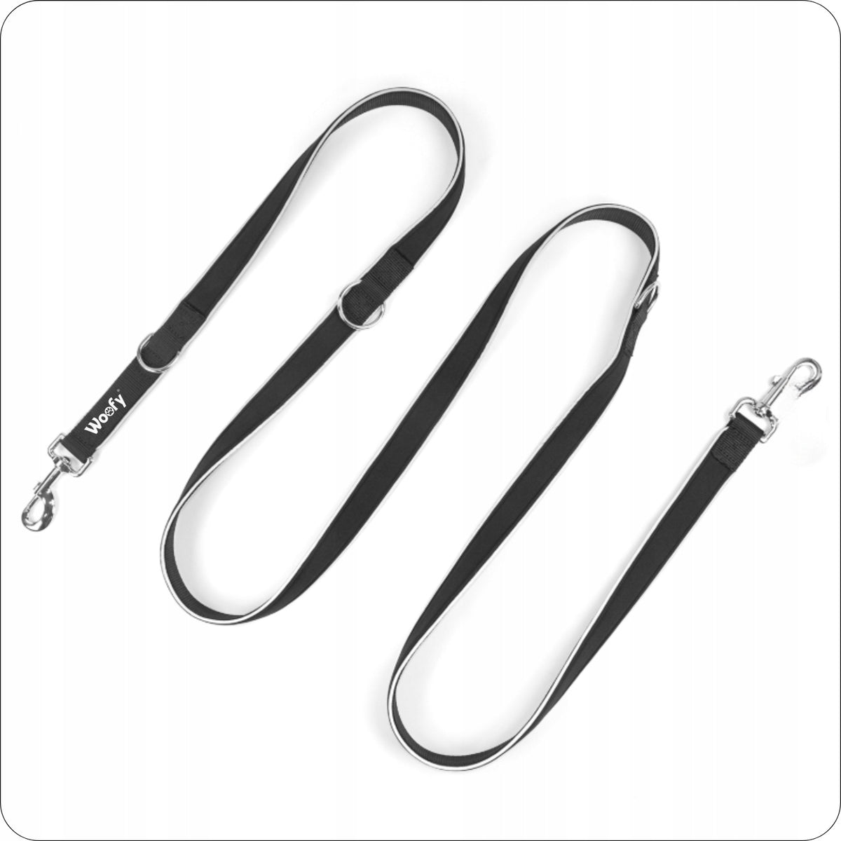 TRAINING LANYARD ADJUSTABLE WALKING DOUBLE FOR DOG 25mm 5m Brand Woofy
