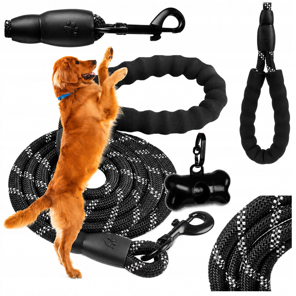 TRAINING LEASH 5m FOR DOG LONG THICK STRONG CORD