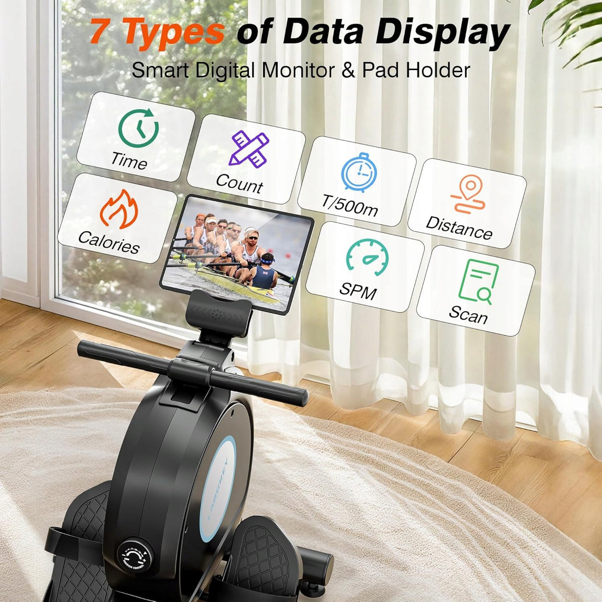 TRAINING ROWING MACHINE LABGREY H320 MAGNETIC – BLUETOOTH + APP Brand no brand