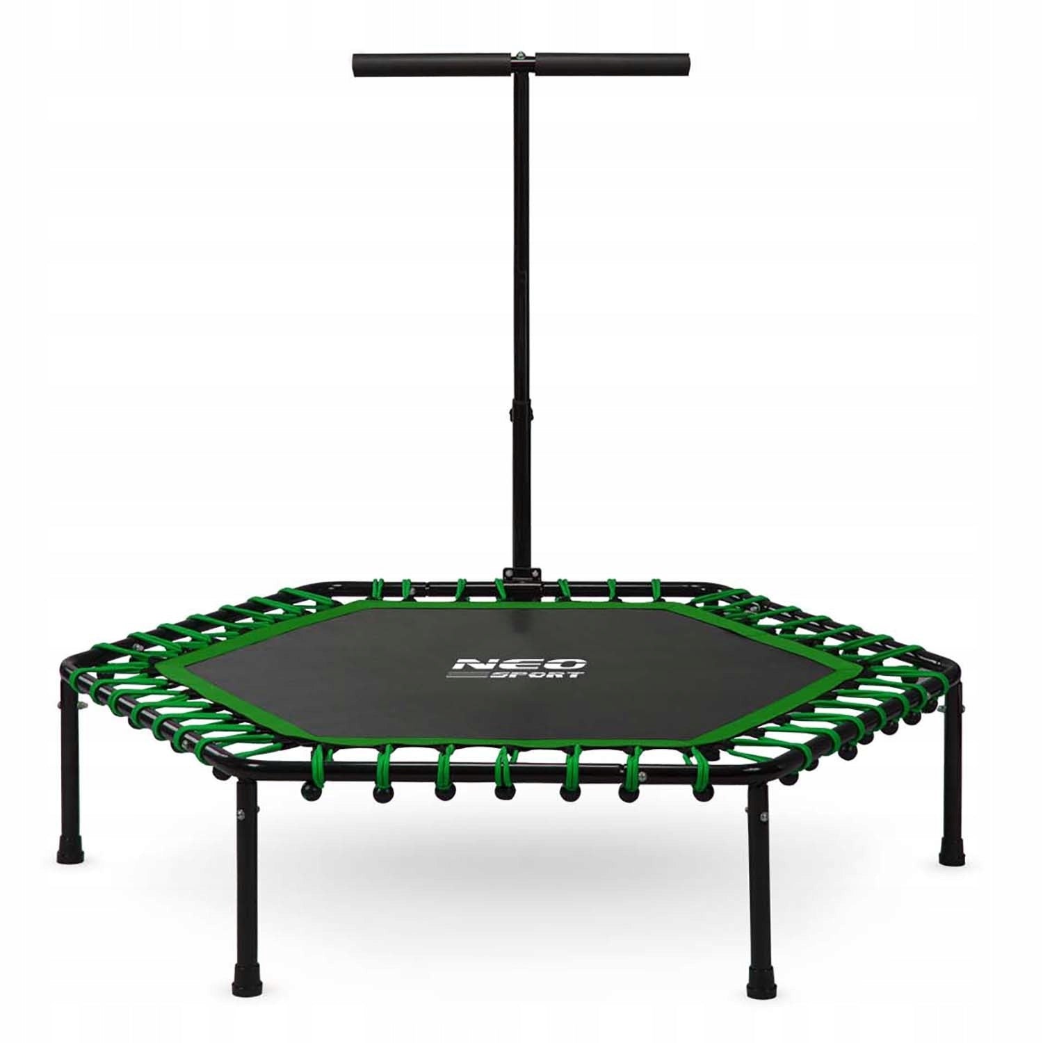 TRAMPOLINE WITH HANDLE 100kg FITNESS TRAINING FOR EXERCISE FAT BURNING Packaging status original
