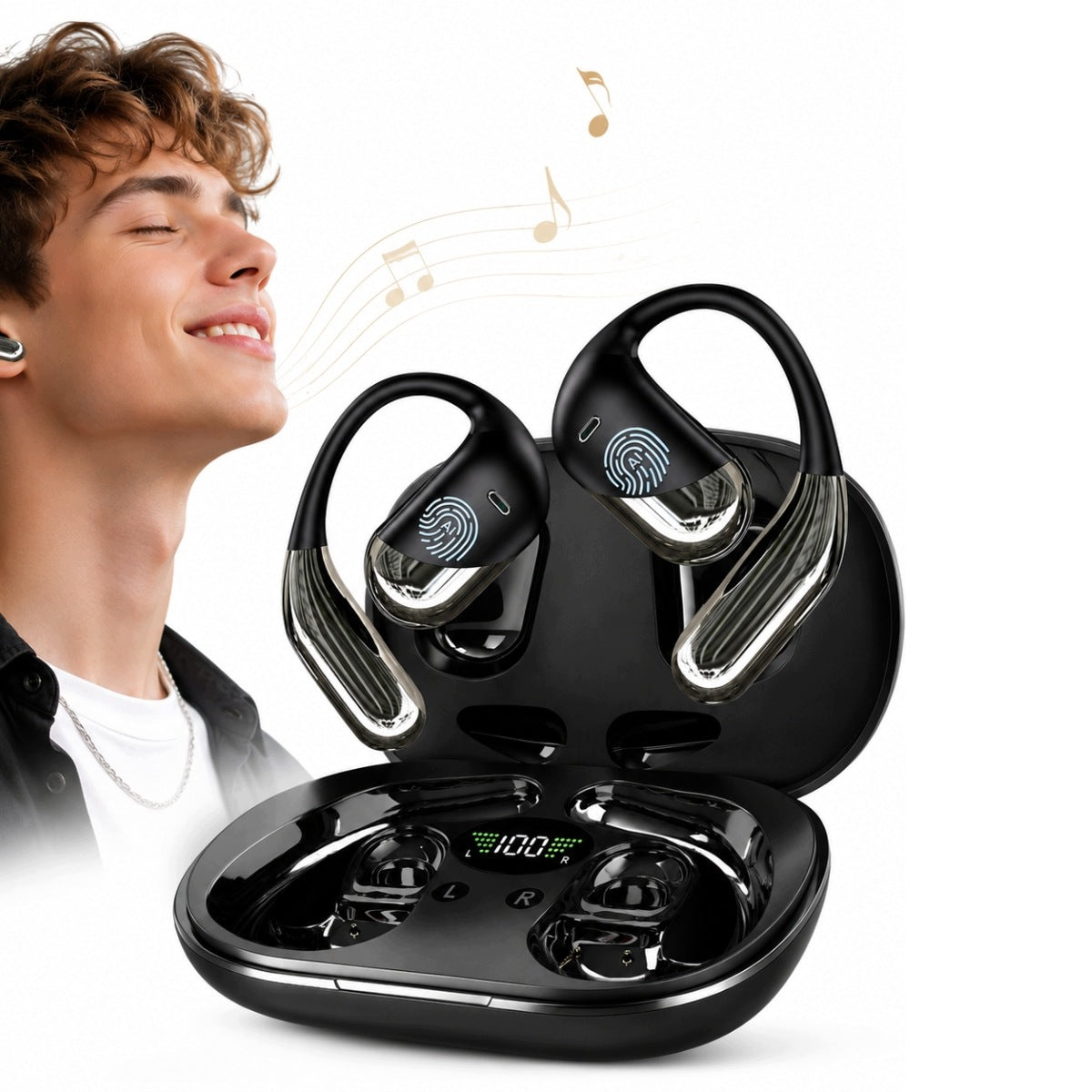 TRANSLATION HEADPHONES AI WIRELESS BLUETOOTH WITH SCREEN