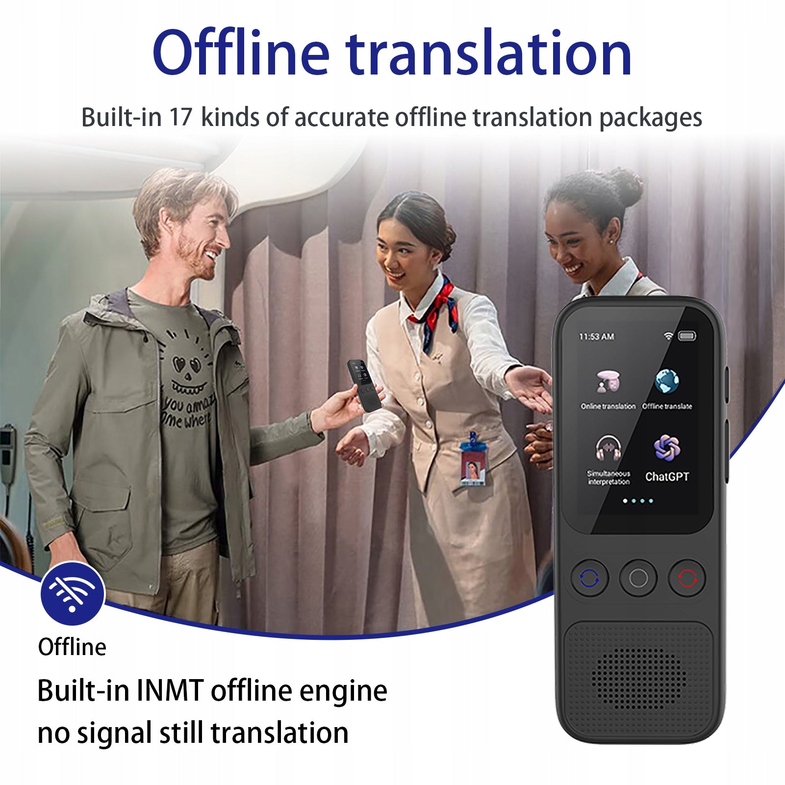TRANSLATOR 138 ONLINE TRANSLATION AND 17 OFFLINE TRANSLATIONS - Model Spacnana
