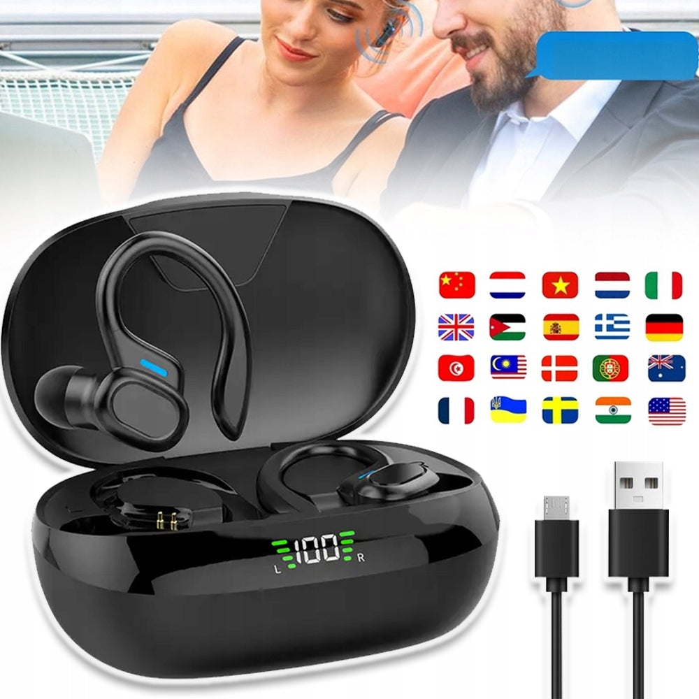 TRANSLATOR HEADPHONES TRANSLATING 144 BLUETOOTH LANGUAGES WITH AI FUNCTION