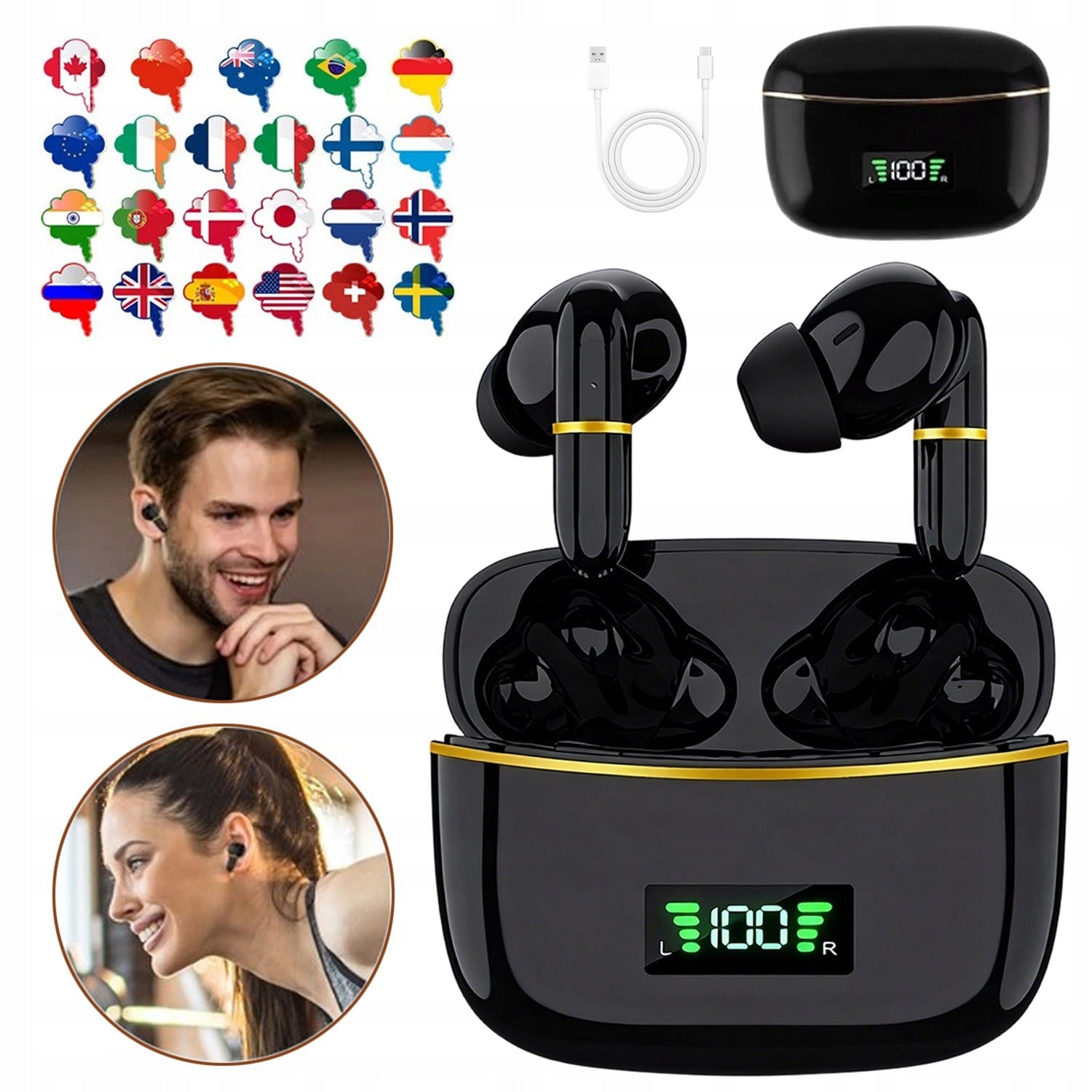TRANSLATOR HEADPHONES, TRANSLATOR HEADPHONES WITH REAL-TIME TRANSLATION