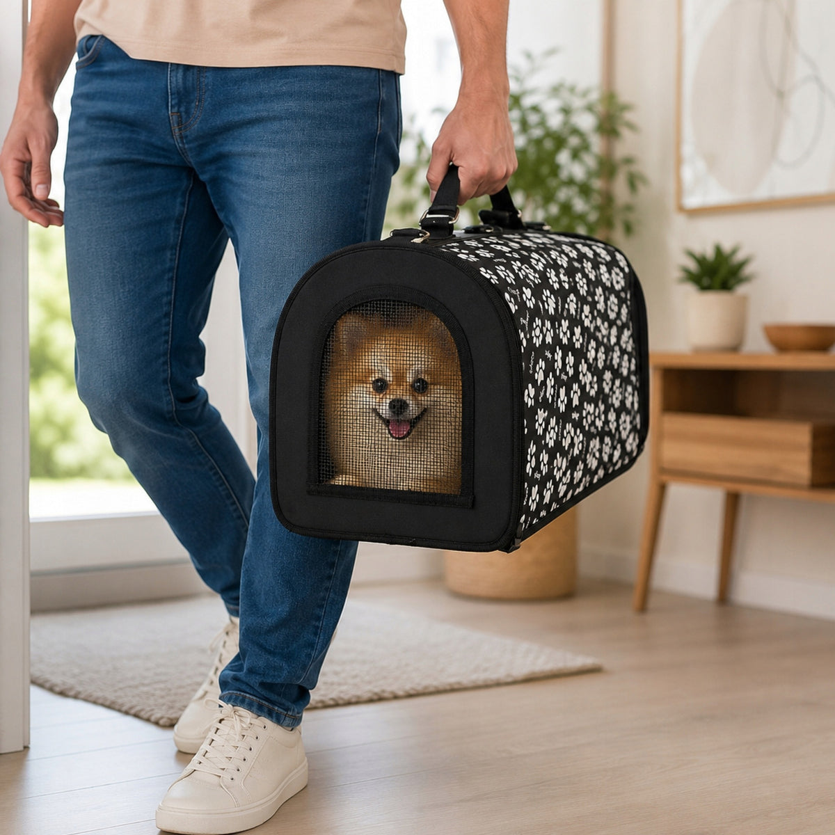 TRANSPORT BAG CAT ANIMAL DOG CARRIER LARGE FOLDING SHOULDER BAG Manufacturer code 19063_CZ