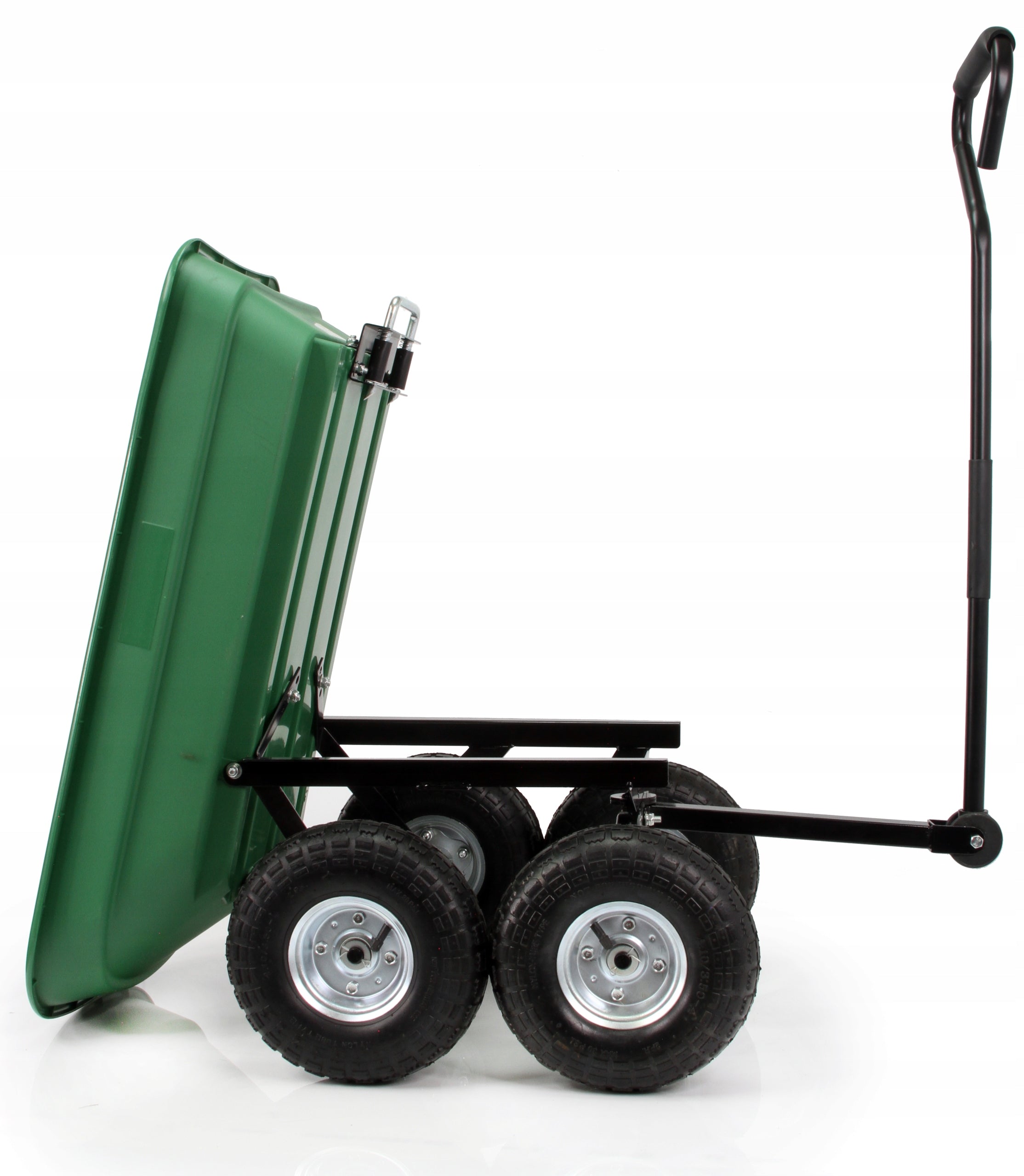 TRANSPORT GARDEN TROLLEY 120kg DUMP TRUCK WHEELBARROW PUMPED WHEELS Wheels number 4
