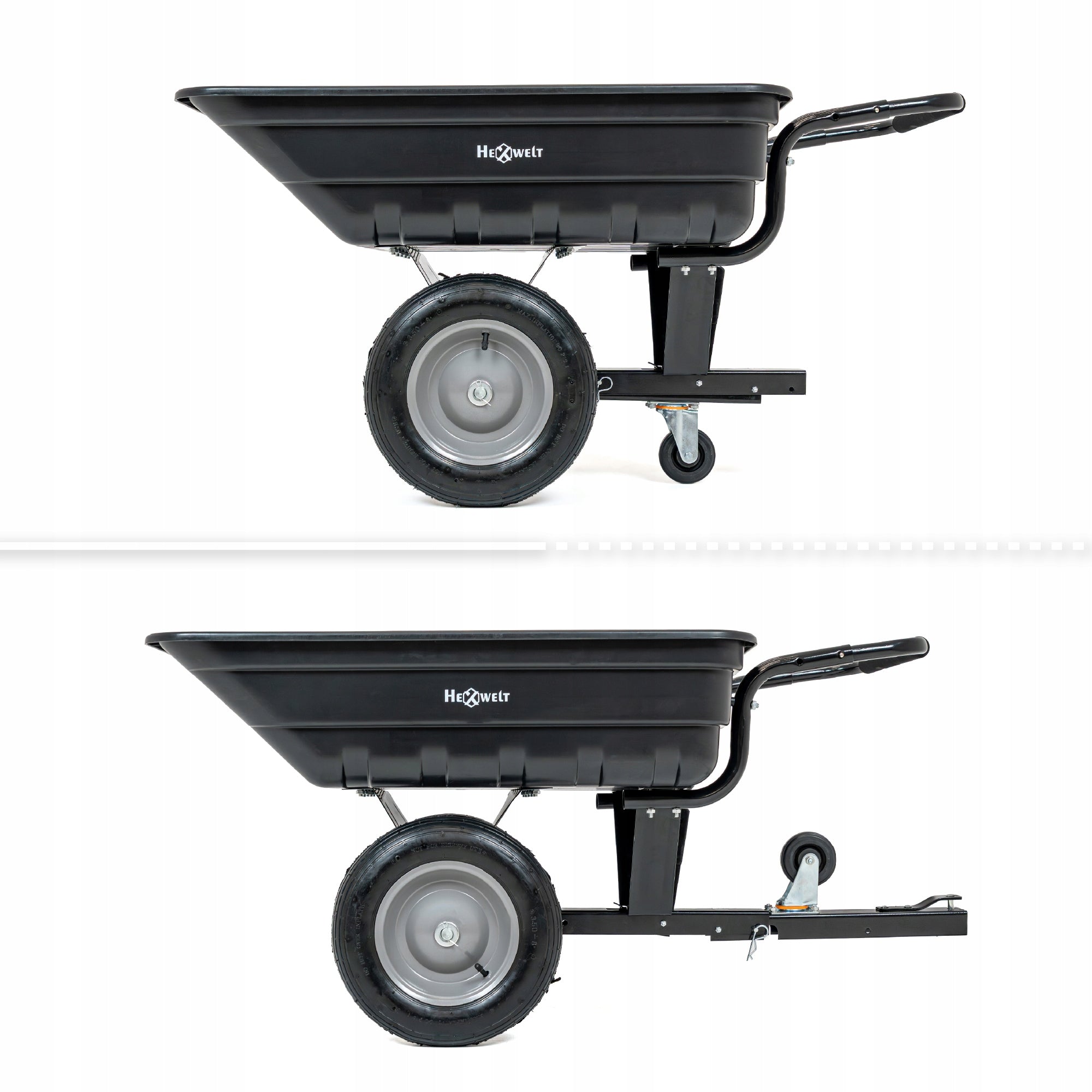 TRANSPORT TRAILER FOR QUAD TRACTOR 200KG GARDEN WHEELBARROW CRADLE ABS Product weight with unit packaging 35 kg