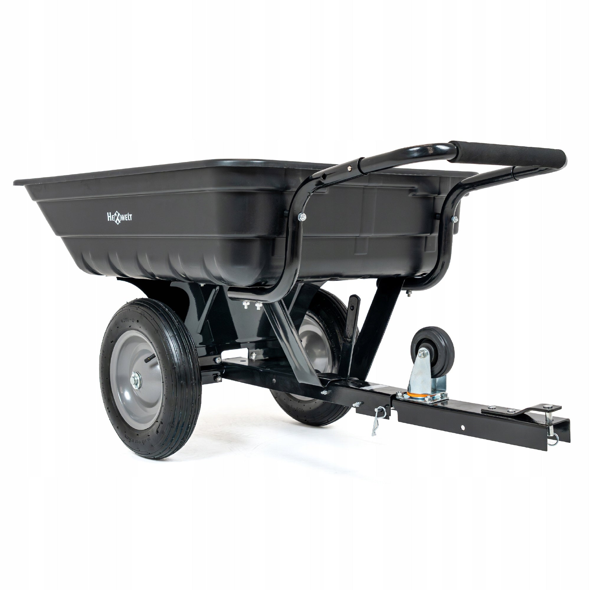 TRANSPORT TRAILER FOR QUAD TRACTOR 200KG GARDEN WHEELBARROW CRADLE ABS
