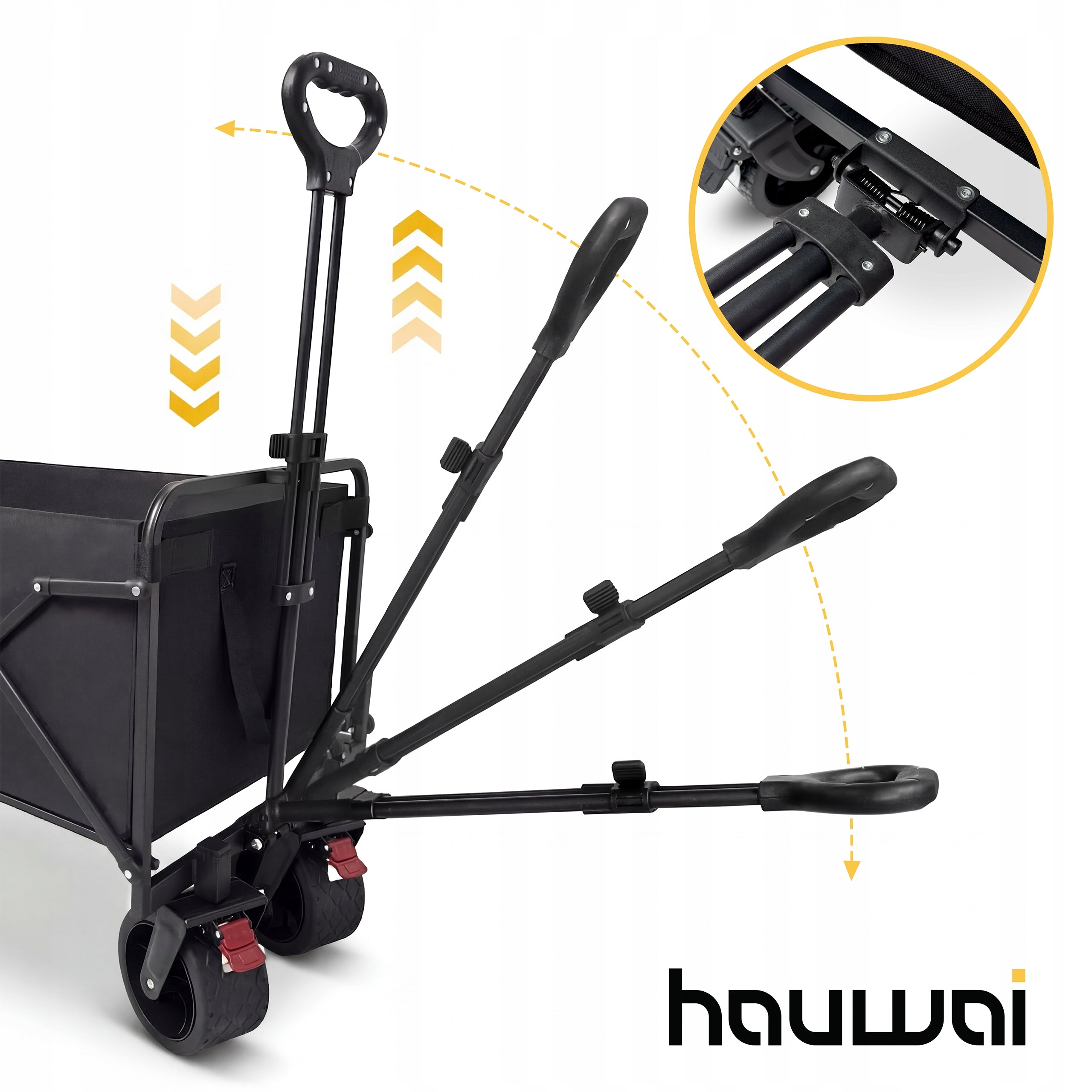 TRANSPORT TROLLEY FOLDING GARDEN TOURIST OFF-ROAD WHEELS 150 L Wheels number 4
