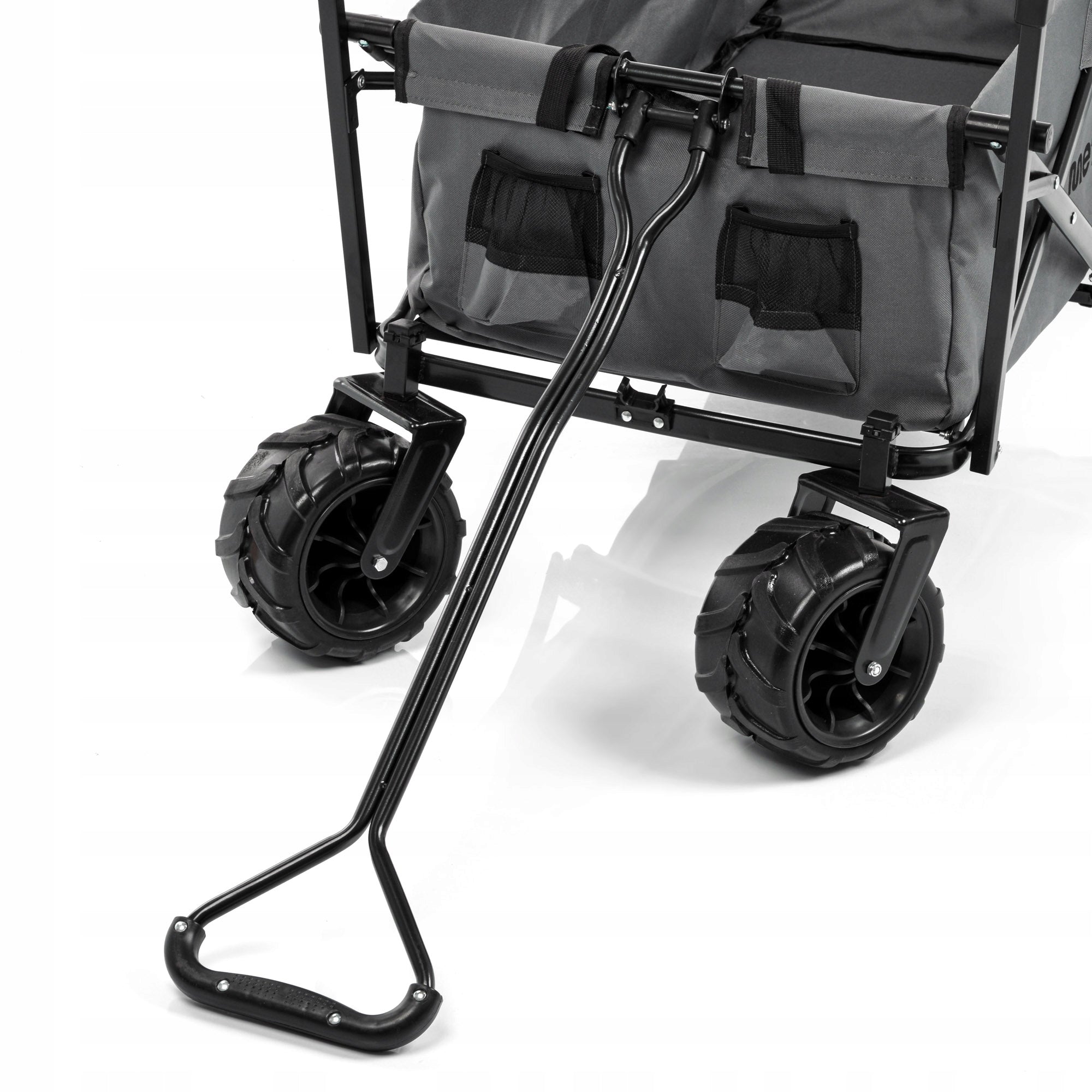 TRANSPORT TROLLEY WITH VISOR FOLDING XXL METEOR with cover large wheels Wheels number 4