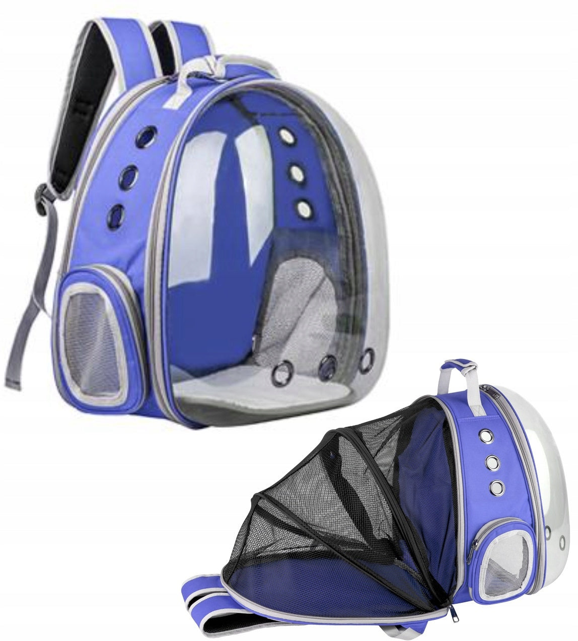 TRANSPORTER BACKPACK DOG CAT BAG TRANSPARENT