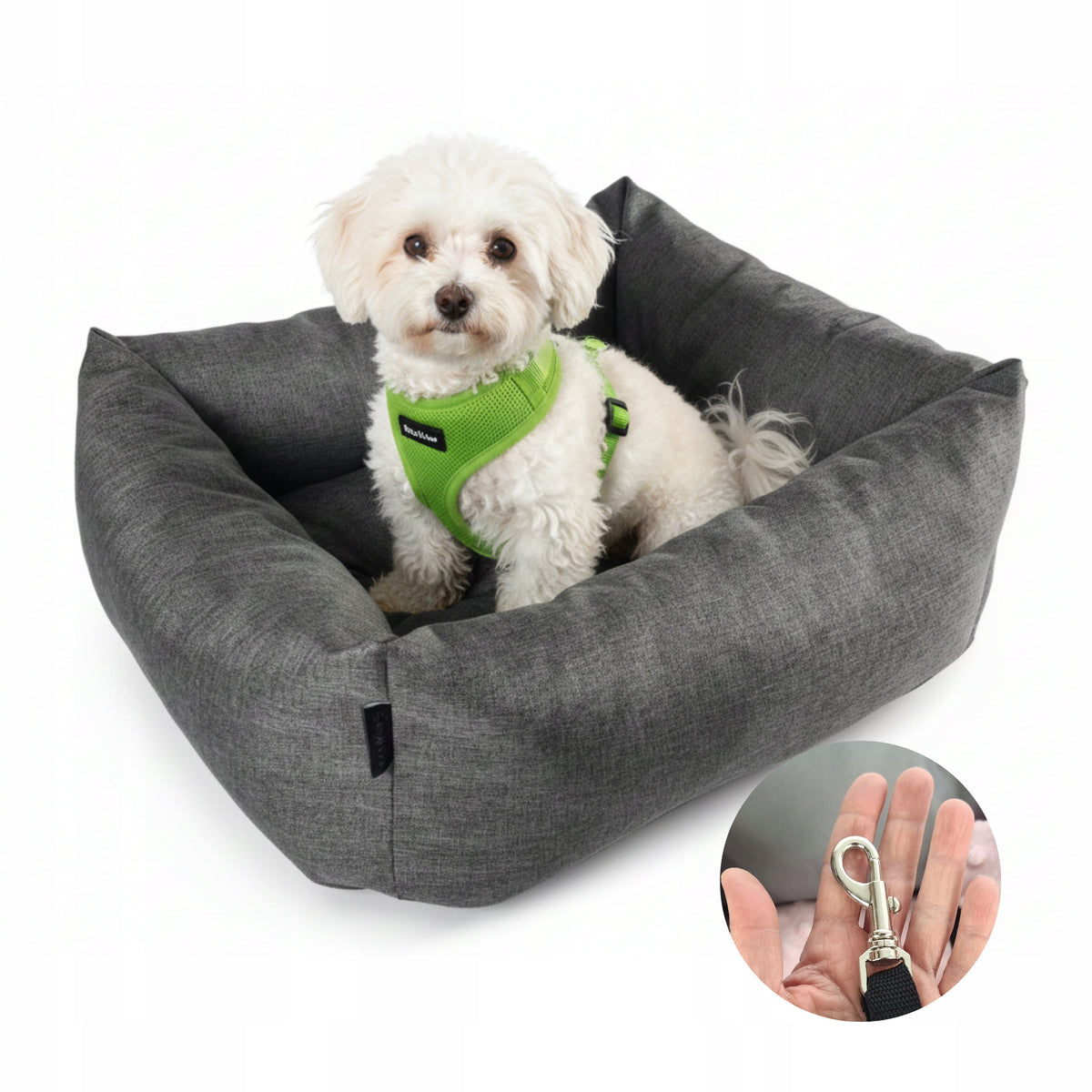 TRANSPORTER - Bed Dog car seat EXCLUSIVE graphite
