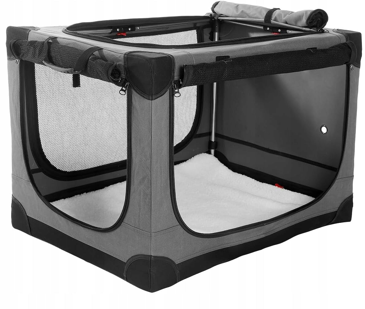 TRANSPORTER DOG CAGE TRAVEL FOLDING XXL 106X78X78 CM TO 36 KG