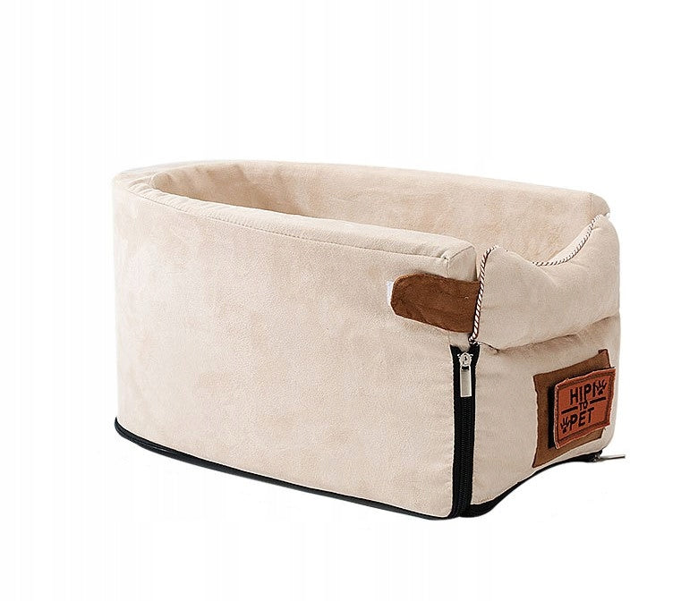 TRANSPORTER DOG CAT CAR SEAT BEIGE