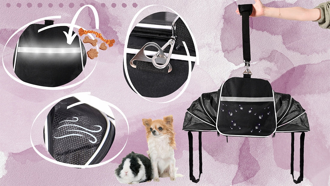 TRANSPORTER FOLDING CARRY BAG FOR CAT DOG ANIMALS FOR AIRPLANE Brand Wobell