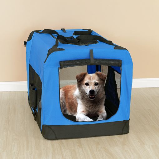 TRANSPORTER FOLDING PLAYPEN BAG BED WITH VENTILATION FOR DOG 42x42x60 Manufacturer code SKŁADANY TRANSPORTER DLA ZWIERZĄT PSÓW "M"