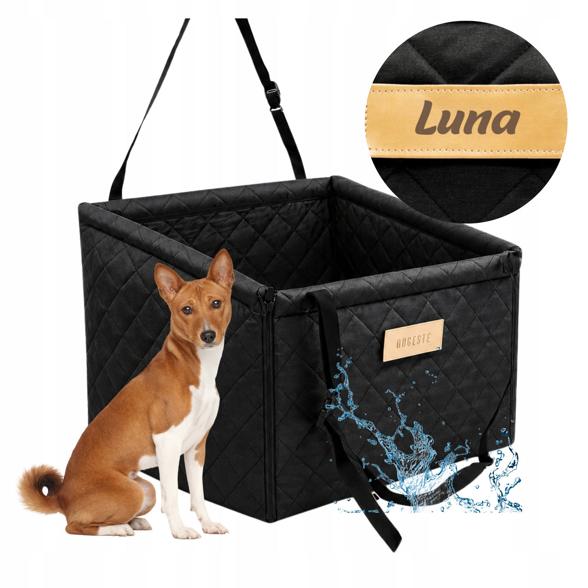 TRANSPORTER FOR BIG DOG CAR SEAT PROTECTIVE MAT ENGRAVING FREEBIE