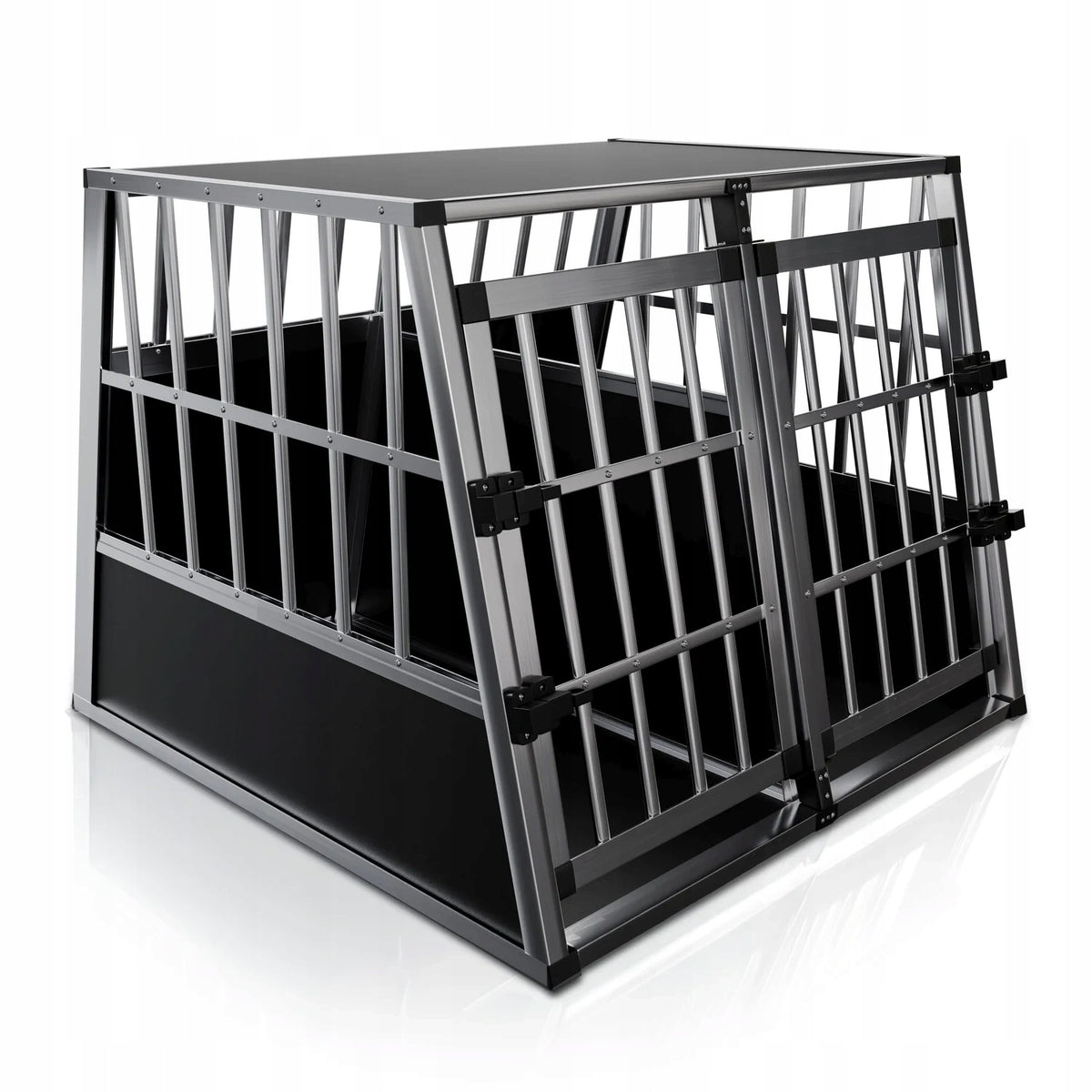 TRANSPORTER FOR LARGE ANIMAL DOG ALU TRAVEL CAGE FOR CAR XL Packaging status original
