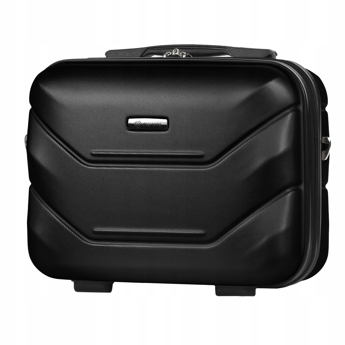 TRAVEL CASE COSMETIC BAG LUGGAGE DIAMOND BLACK Hard BC 14" A227 ABS Packaging status original