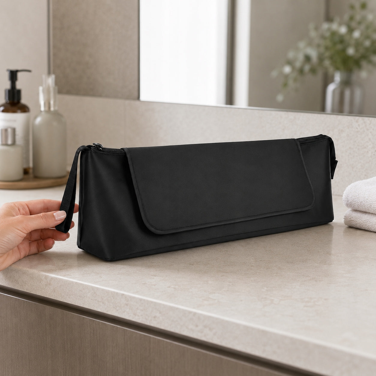 TRAVEL CASE FOR HAIRDRYER CURLING IRON STRAIGHTENER ACCESSORIES DYSON CASE WELLHAUS Brand Spinel