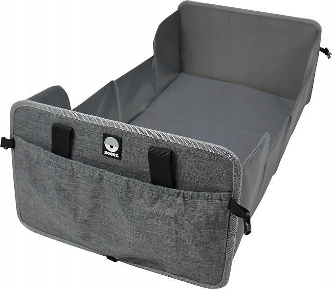TRAVEL COT FOLDING CHANGING TABLE 2in1 DOOKY GREY MELANGE 41x75 CM Color gray