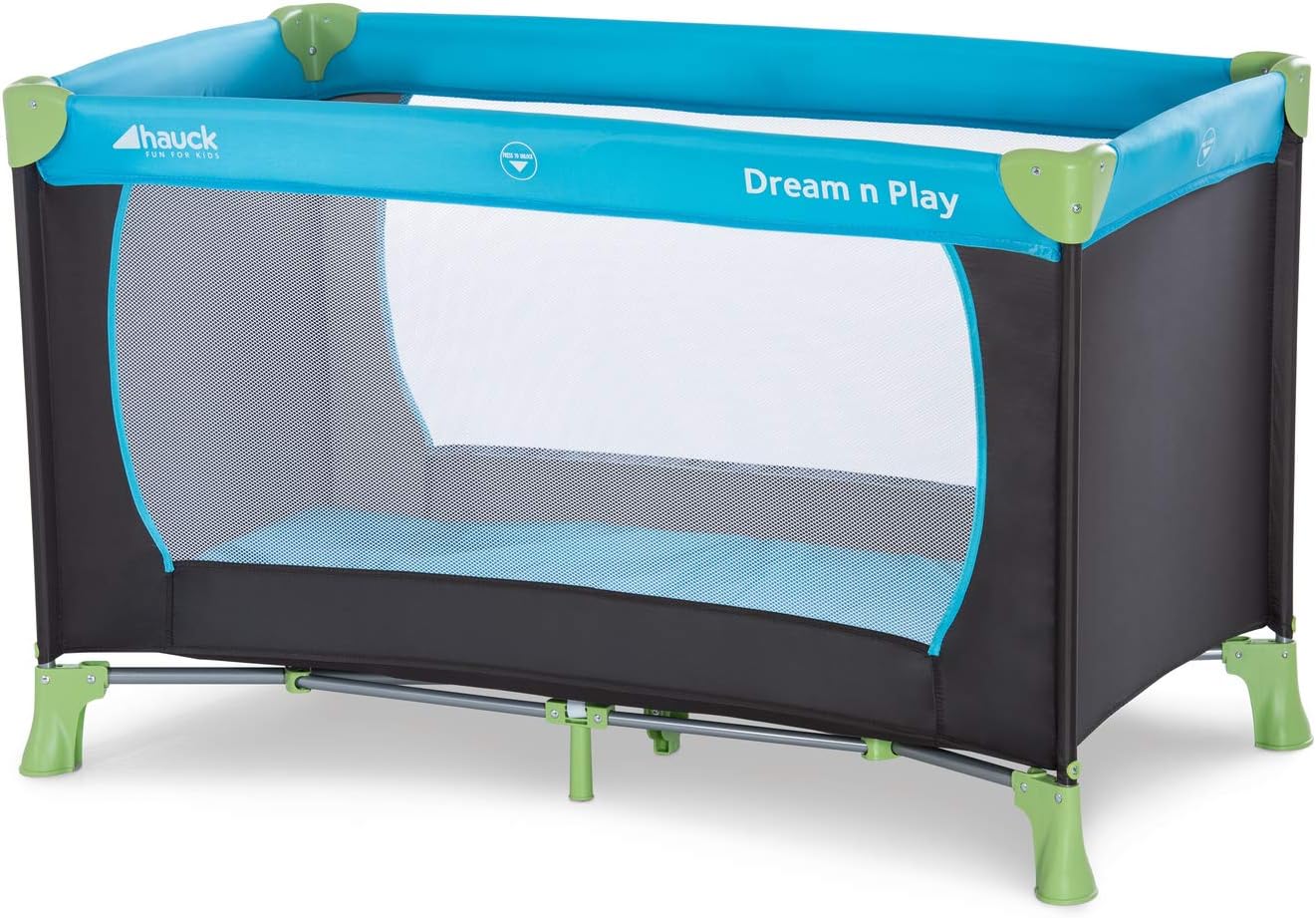 TRAVEL COT FOR CHILDREN FOLDING WITH BAG AND SIDE NETS