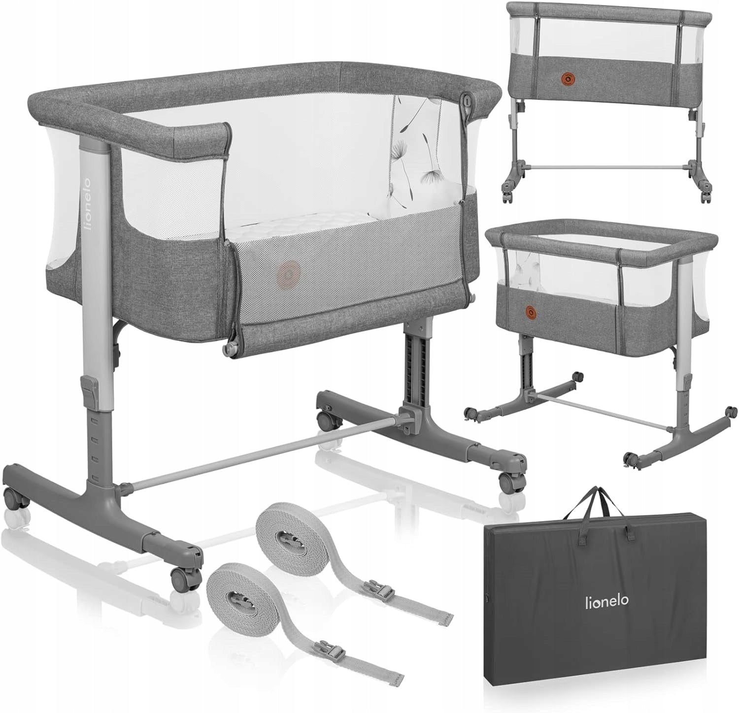 TRAVEL COT LIONELO AURORA 60 X 85 CM