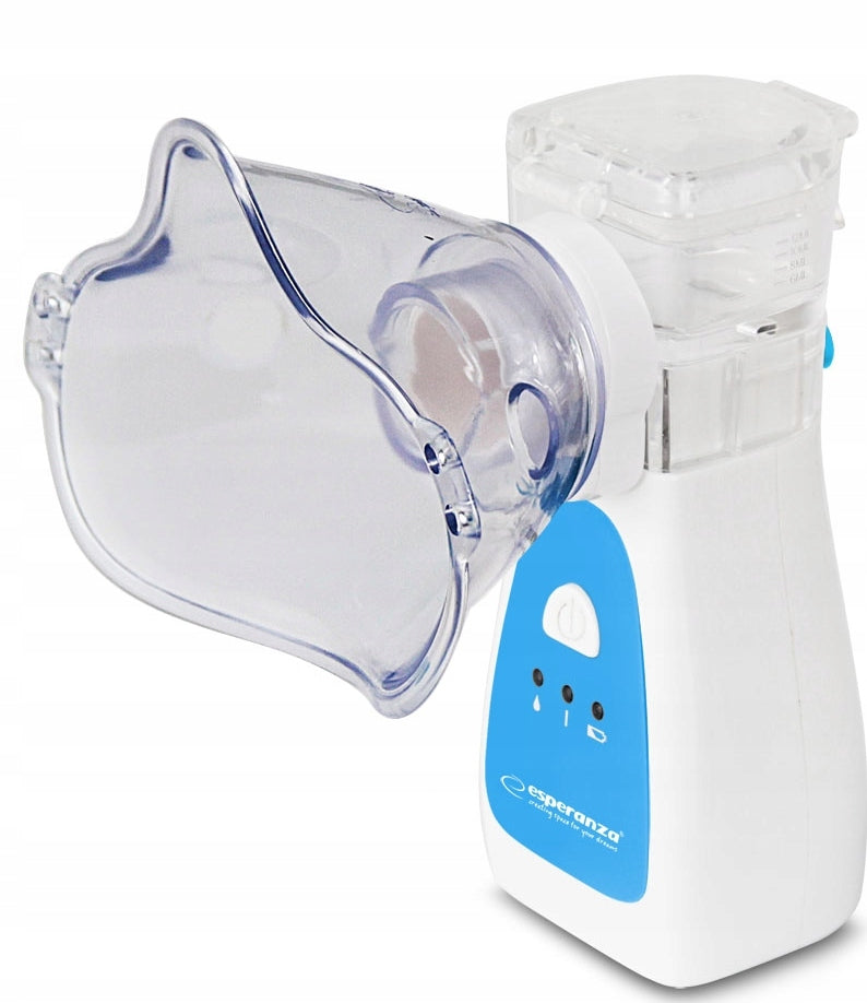 TRAVEL DIAPHRAGM NEBULISER INHALER PORTABLE FOR CHILDREN AND ADULTS Color white