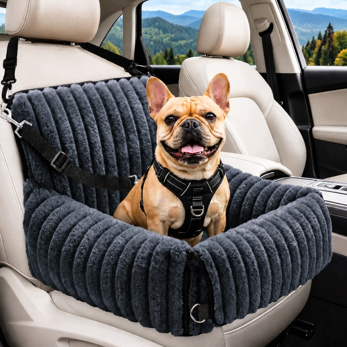 TRAVEL DOG TRANSPORTER SEAT FOR CAR WITH BED CLOSURE Brand no brand