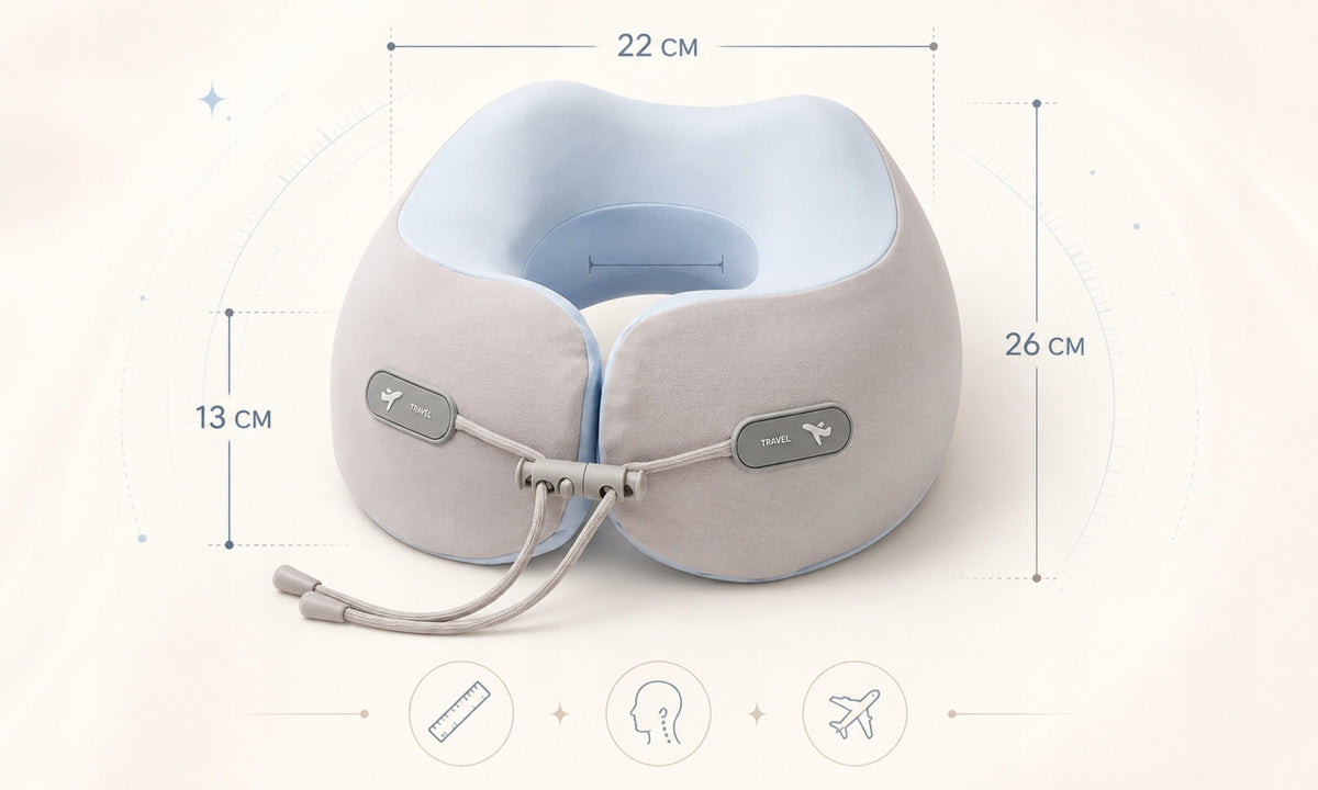 TRAVEL PILLOW TOURIST CROISSANT NECK FOR AIRPLANE CAR Manufacturer code PODUSZKA PODRÓŻNA TURYSTYCZNA